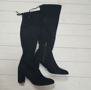 Marc Fisher Tall Knee High Black Boots